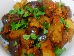 Aloo baingan masala, Indian Recipe