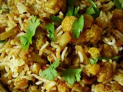 Cauliflower Biryani, Indian Recipe