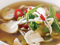 Mushroom and Checken Soup , Indian Recipe