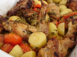 Chicken Roast with Potato, Indian Recipe